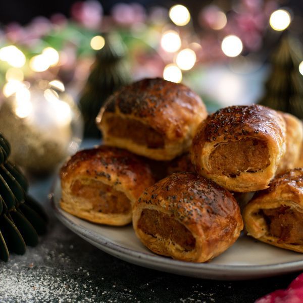 Mini Vegan Sausage Rolls - 15 Pieces - €16.95 Mini Vegan Sausage Rolls - 15 Pieces - €16.95