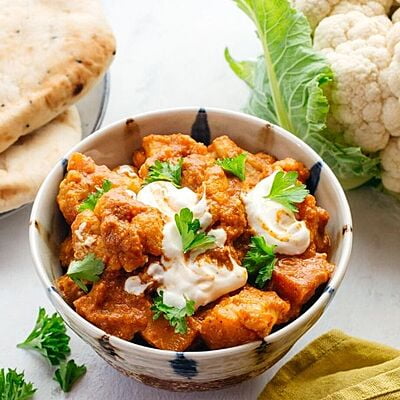 Cauliflower and Sweet Potato Butter Curry