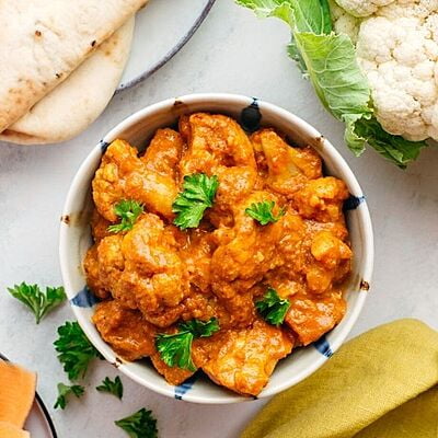 Cauliflower and Sweet Potato Butter Curry