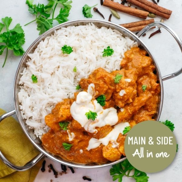 AIO - Butter Chicken Curry with Basmati Rice AIO - Butter Chicken Curry with Basmati Rice
