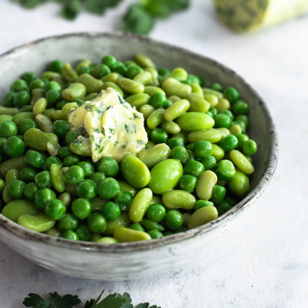 Green Peas and Edamame Beans