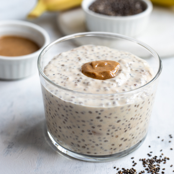 Peanut Butter and Banana Chia Pudding