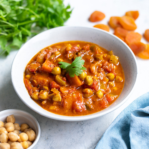 Moroccan Chickpea & Butternut Squash Tagine