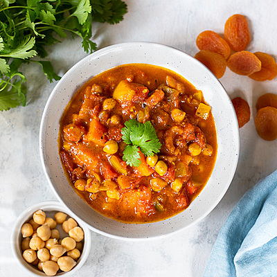Moroccan Chickpea & Butternut Squash Tagine