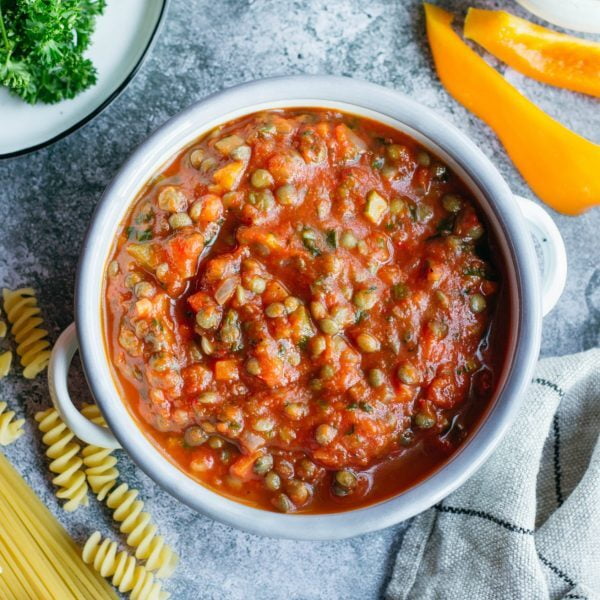 Puy Lentil Bolognese