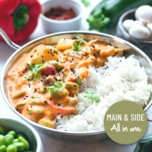 AIO - Vegan Red Thai Curry with Basmati Rice AIO - Vegan Red Thai Curry with Basmati Rice
